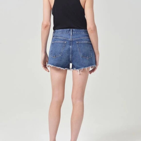 NEW Agolde Parker Jean Shorts | 31 Caution - Picture 2 of 14